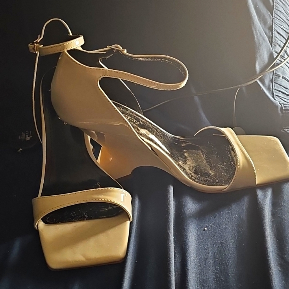 White heels, 8.5